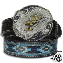 Load image into Gallery viewer, “ ALEXIS “ | MEN SOUTHERN WESTERN BEADED COWBOY BELT BT-700