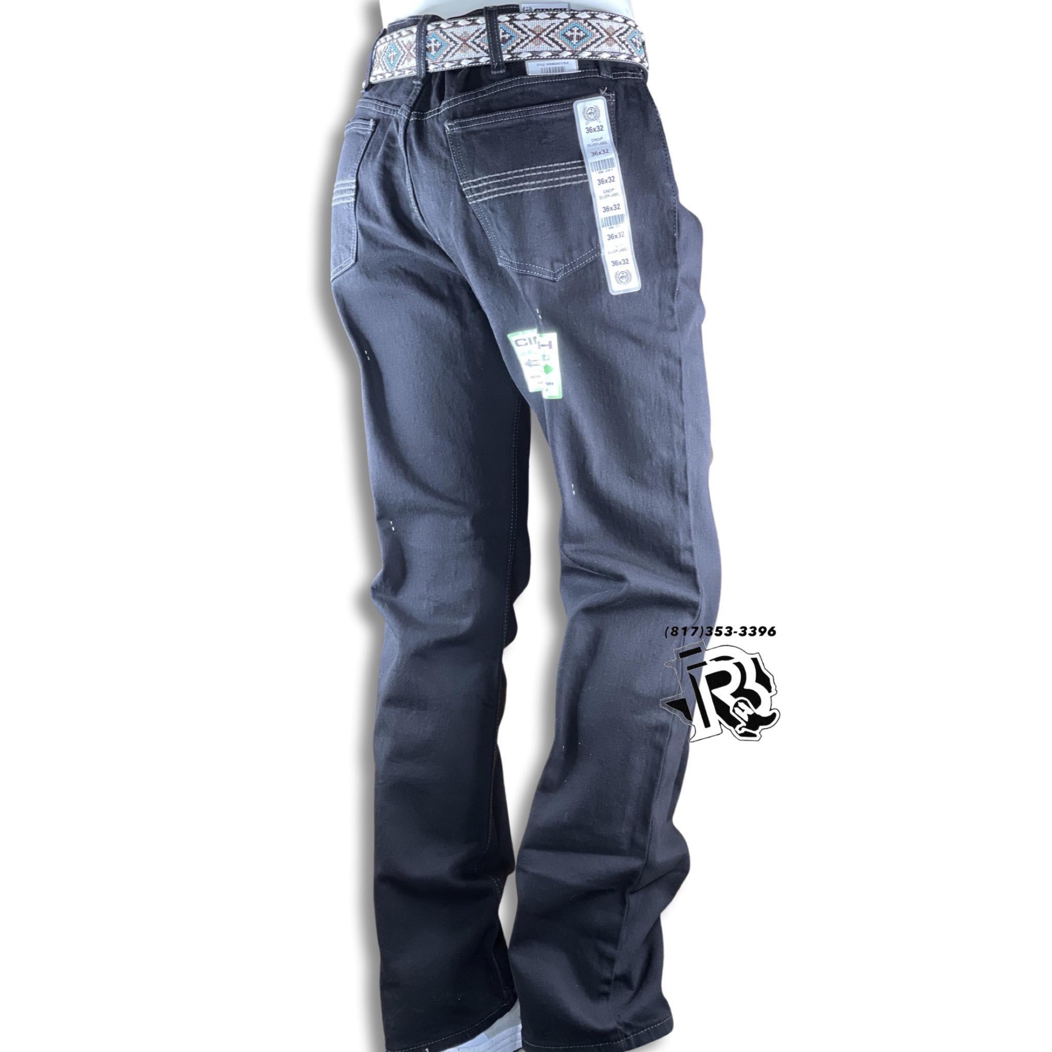 “ Sergio “ STRAIGHT LEG | MEN'S CINCH JEANS SILVER LABEL BLACK MB98034012 SILVER LABEL