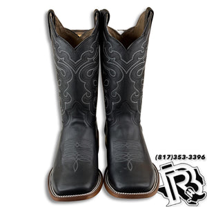 Leather Square Toe | Black Men Square Toe Boot