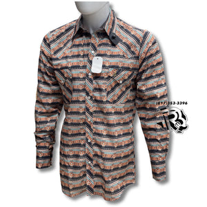 “ ANDREW “ | MEN WESTERN SHIRT AZTEC SNAP BUTTON