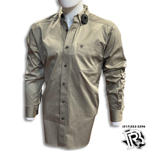 Load image into Gallery viewer, “ Cam “ | ARIAT MEN LONG SLEEVE SHIRT KHAKI 10040700