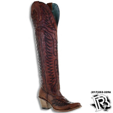 Load image into Gallery viewer, WOMAN’S CORRAL BOOTS | Cognac Black Stitched E1507