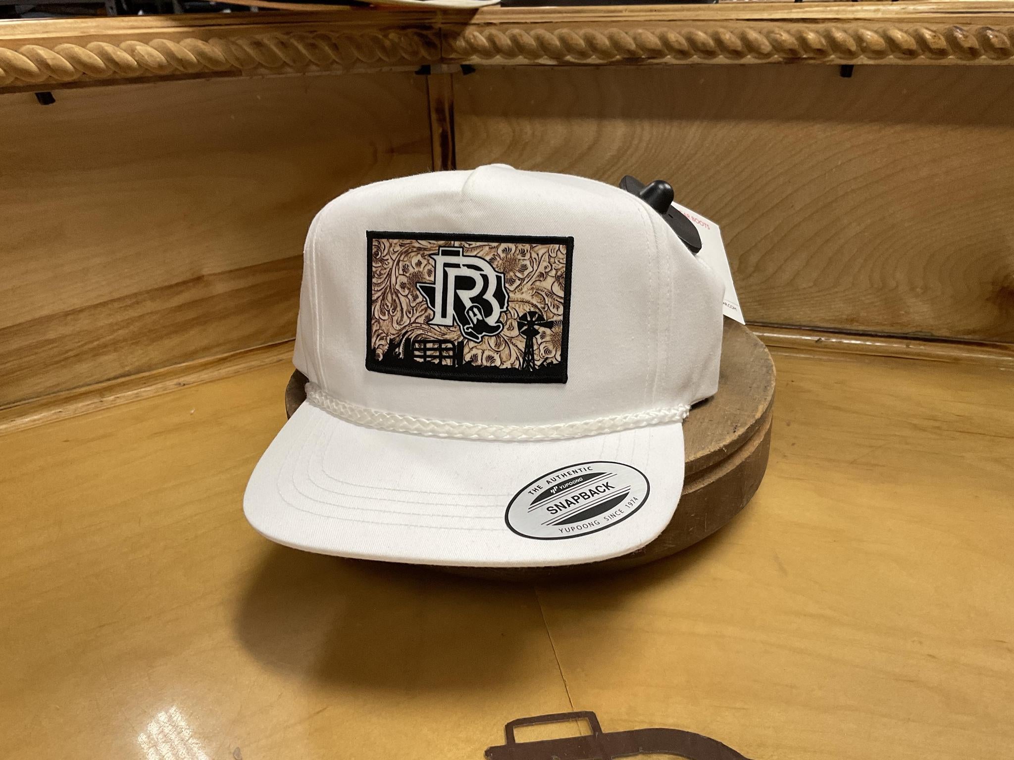 BR TOOLED LEATHER EDITION WITH ROPE WHITE CAP