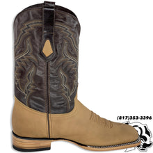 Load image into Gallery viewer, “ Hank “ | Men Western Boots Light Brown Square Toe Leather