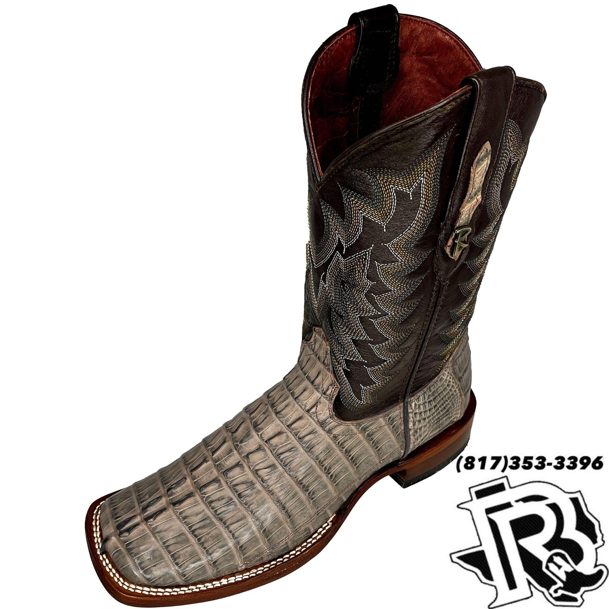 CAIMAN TAIL CIGAR | MENS SQUARE TOE BOOTS ORIGNAL CAIMAN