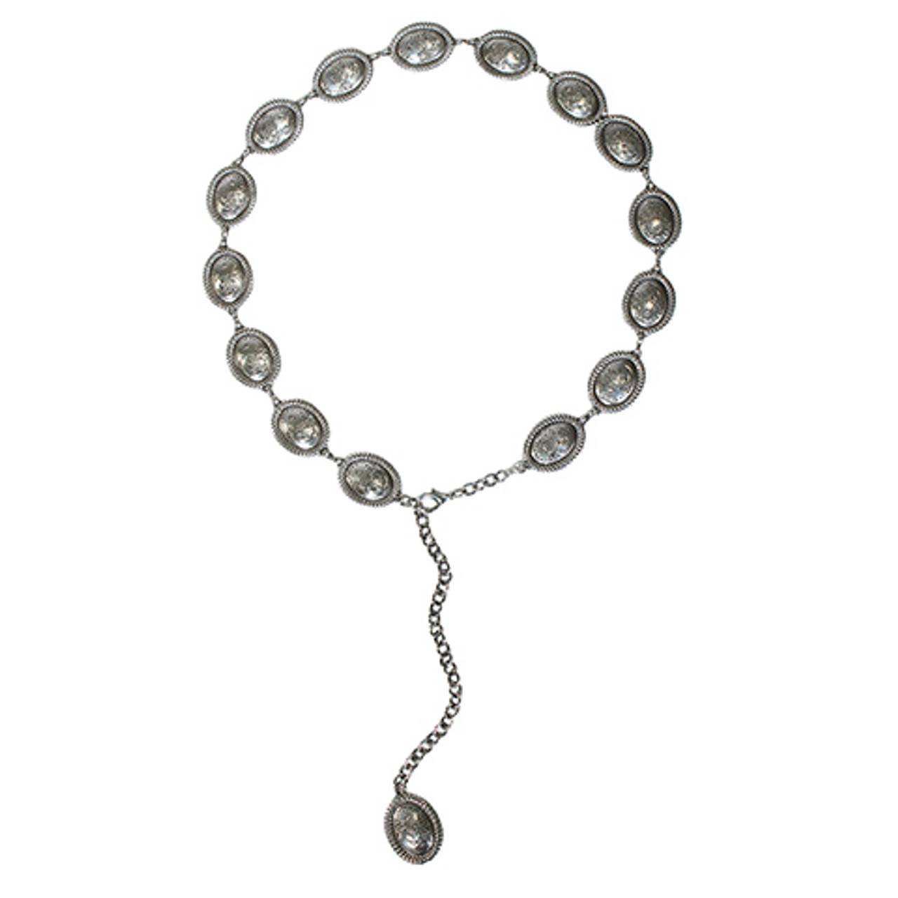 ANGEL RANCH OVAL FLORAL CONCHOS SILVER - D140005136