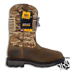 ARIAT NO STEEL |  PATRIOT FLAG MEN WESTERN WORK BOOT 10023100