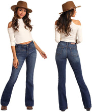 Load image into Gallery viewer, Rock &amp; Roll Cowgirl Juniors High Rise Flare Extra Stretch Ladies Jean WHN3436