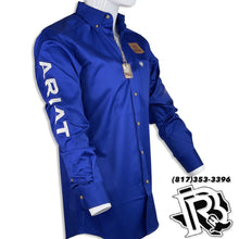 Load image into Gallery viewer, SOLID ULTRAMARINE  MEN SHIRT | LONG SLEEVE ARIAT MEN WESTERN SHIRT 10034232