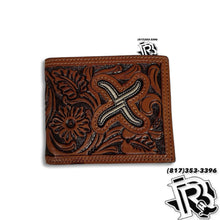 Load image into Gallery viewer, BI-FOLD WALLET  | TWISTED X  Western Tan Floral Tooled  XRC-B6