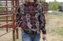 Load image into Gallery viewer, CINCH GREY AZTEC FLEECE PULLOVER - KIDS BOYS SWEATER - | MWK7590009