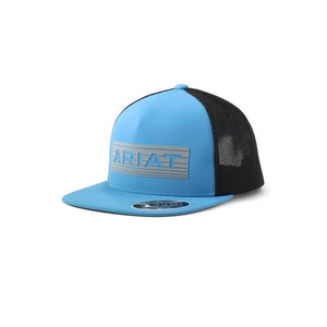 Ariat Western Hat Mens Snap Reflective Logo Baseball Black |A300077027