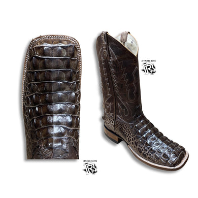 “ Richard “ | MEN WESTERN SQUARE TOE BOOTS ORIGINAL LEATHER CHOCOLATE