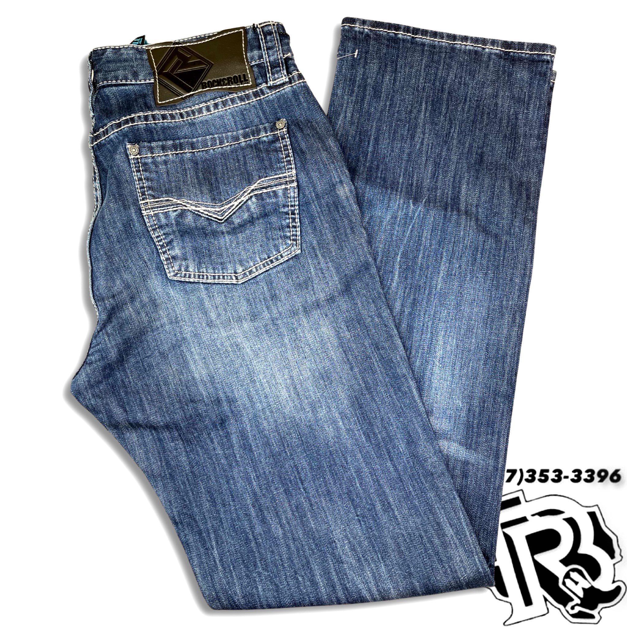 STRAIGHT LEG | MEN ROCK & ROLL MEN JEANS DARK WASH M1R3482