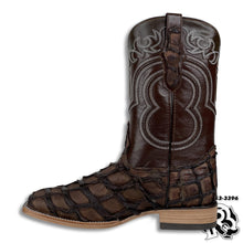 Load image into Gallery viewer, “ Wyatt “  | Men Western Square Toe Boots Brown Original Leather Hometown