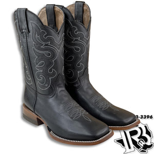 Leather Square Toe | Black Men Square Toe Boot