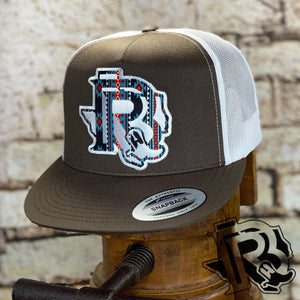 BR OUTLINE VINTAGE EDITION BROWN / WHITE WHITE PATCH