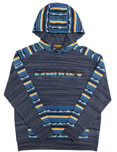 HOOEY YOUTH "CANYON" NAVY HOODY | HH1190NV-Y