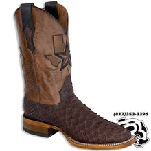 Load image into Gallery viewer, ORIGNAL PYTHON 15 FOOT |  SNAKE SQUARE TOE MEN SQUARE TOE BOOTS