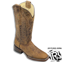 Load image into Gallery viewer, RUSTIC LEATHER | WOMEN SQUARE TOE WESTERN BOOTS MOR300