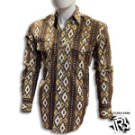 “ Mason “ | WRANGLER MENS BROWN SHIRT AZTEC 112318601