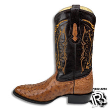 Load image into Gallery viewer, ORIGNAL OSTRISH COGNAC | MEN WESTERN COWBOY BOOTS ROUND TOE 2419