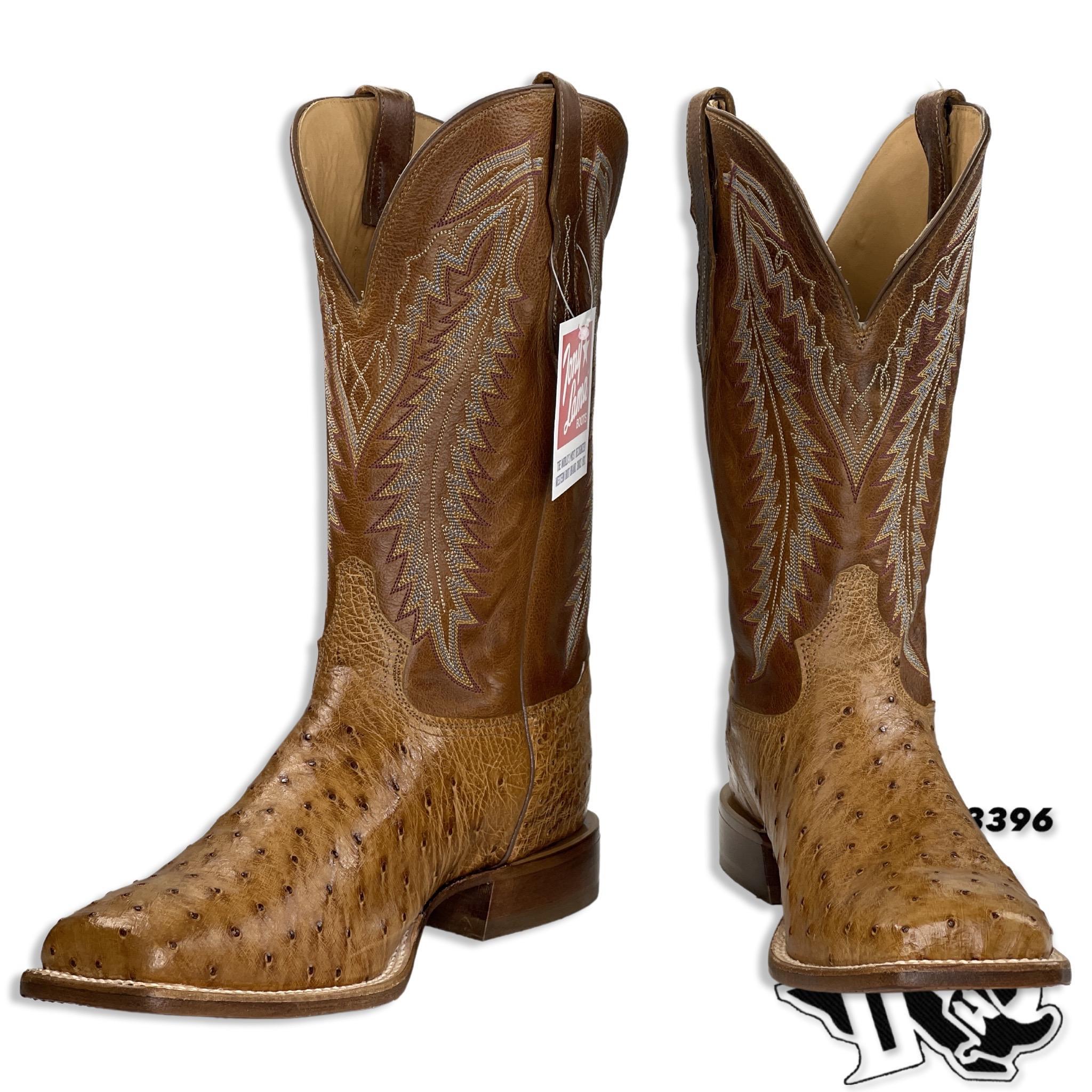 ORIGNAL OSTRICH FELIX | TONY LAMA MEN SQUARE TOE WESTERN BOOT