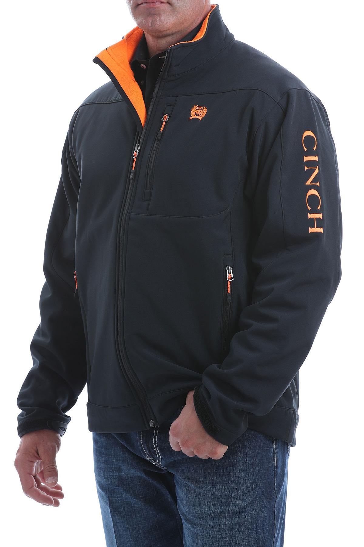 CINCH | MENS SOLID JACKET BLACK / ORANGE