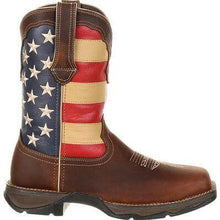 Load image into Gallery viewer, WORK BOOT (NO STEEL TOE) | DURANGO® WOMEN PATRIOTIC FLAG WORK BOOT  DRD0234