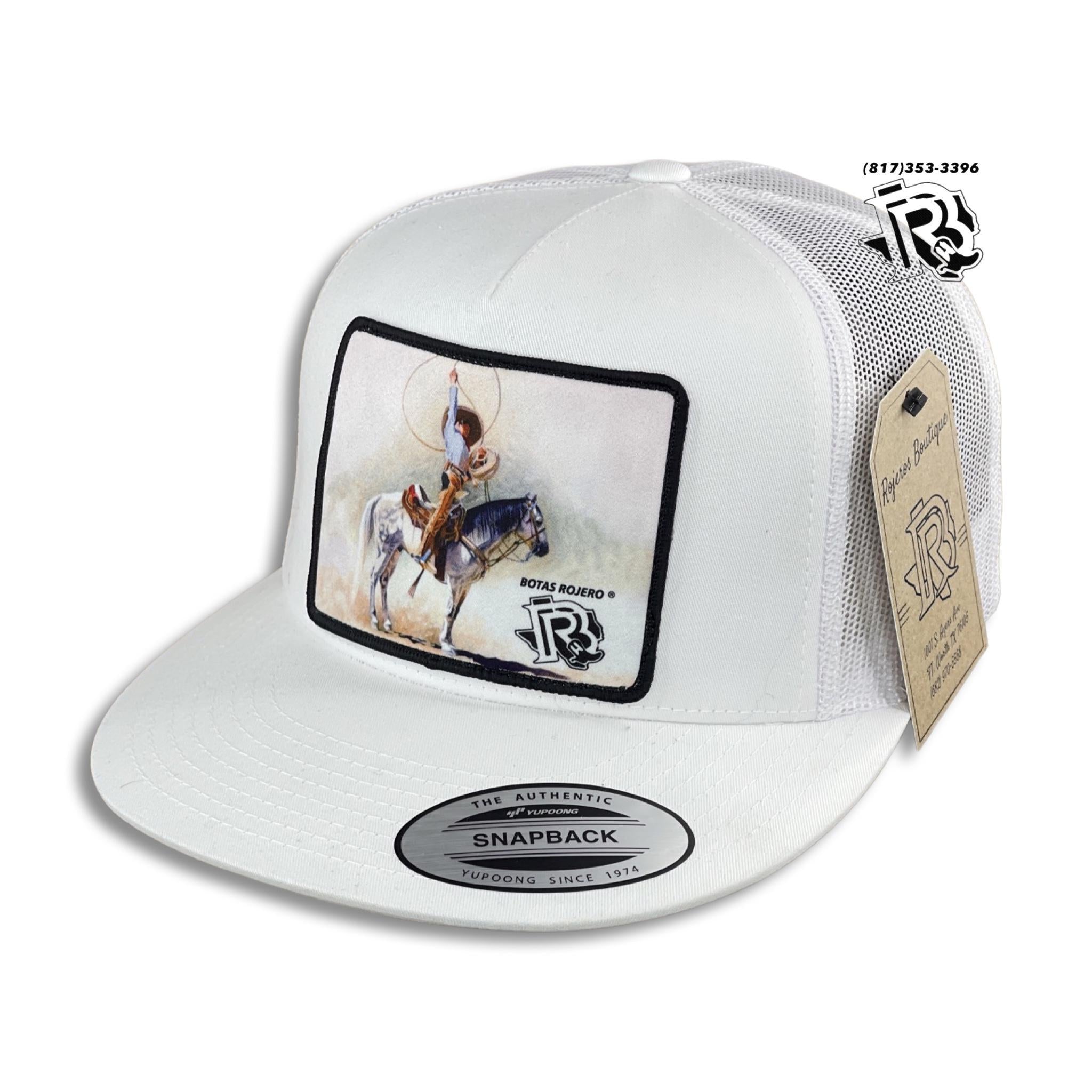“ Charro De Corazon “ | BR CAPS WESTERN TRUCKER CAP WHITE