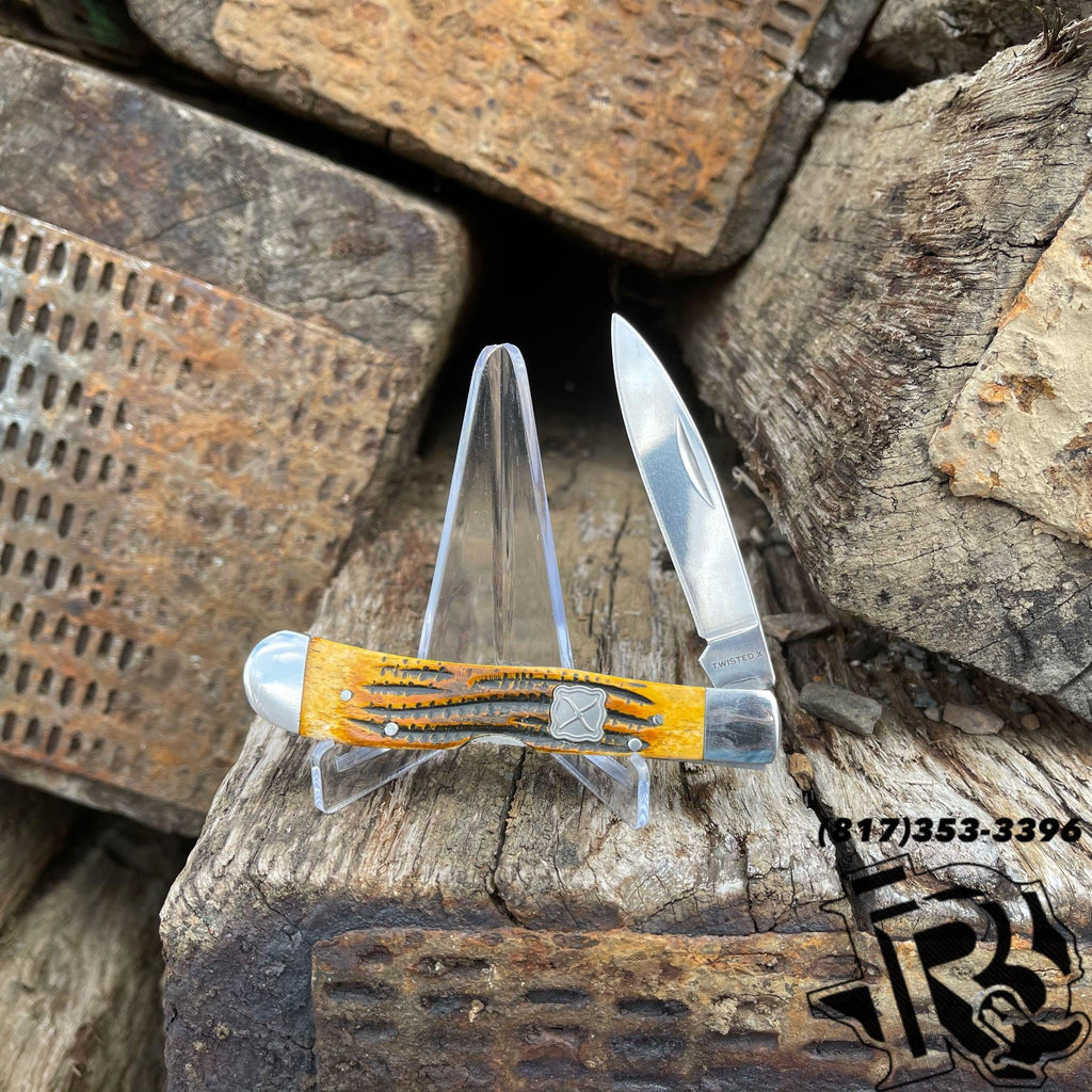 TWISTED X KNIFE | YELLOW BONE XL3020
