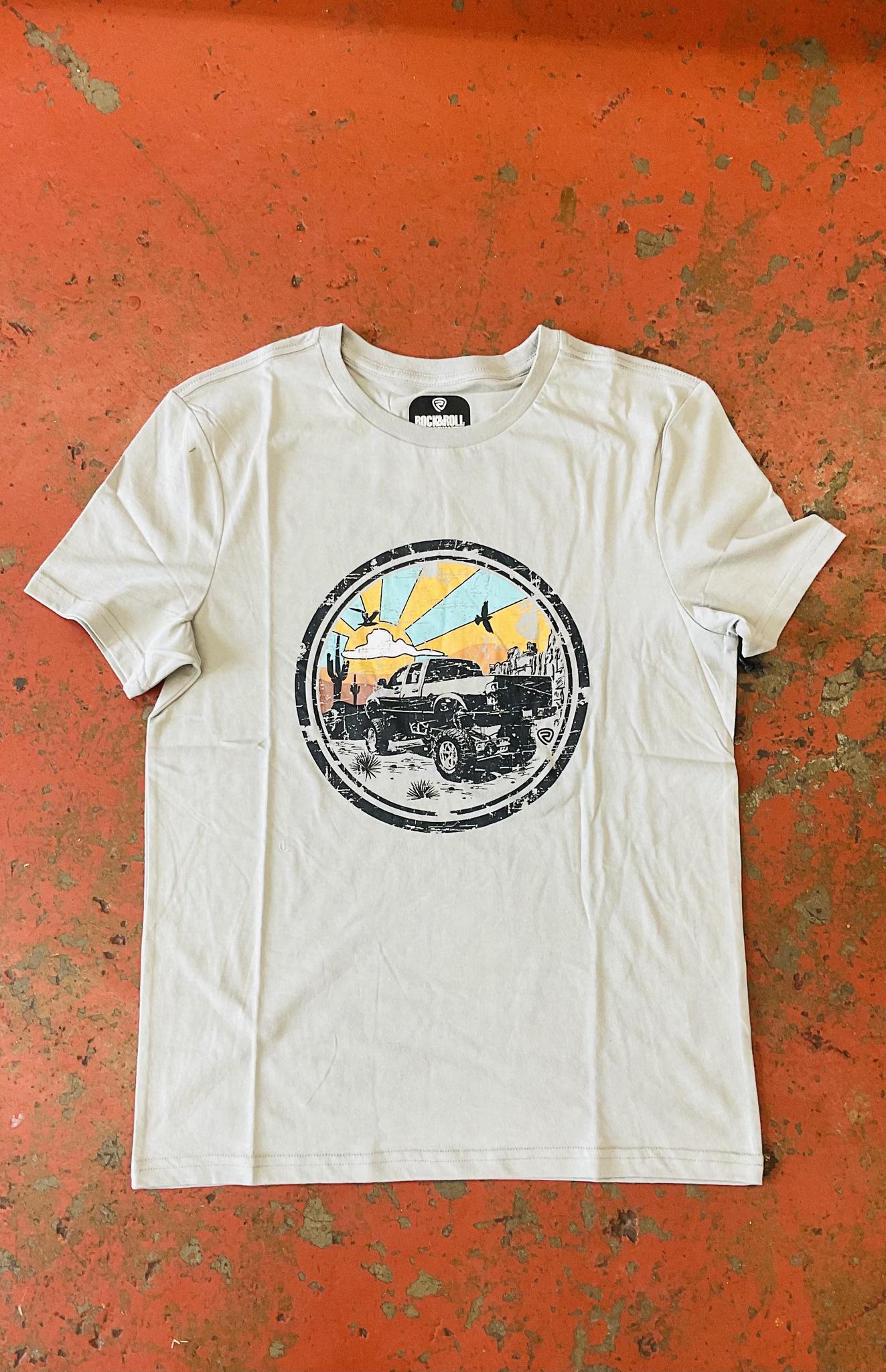 Unisex graphic tee grey | RRUT21R12M