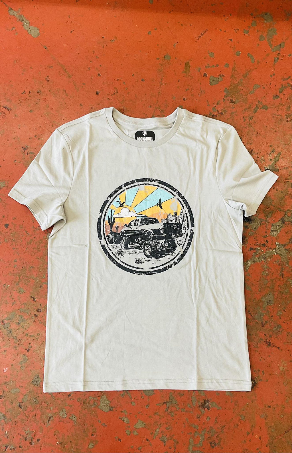 Unisex graphic tee grey | RRUT21R12M