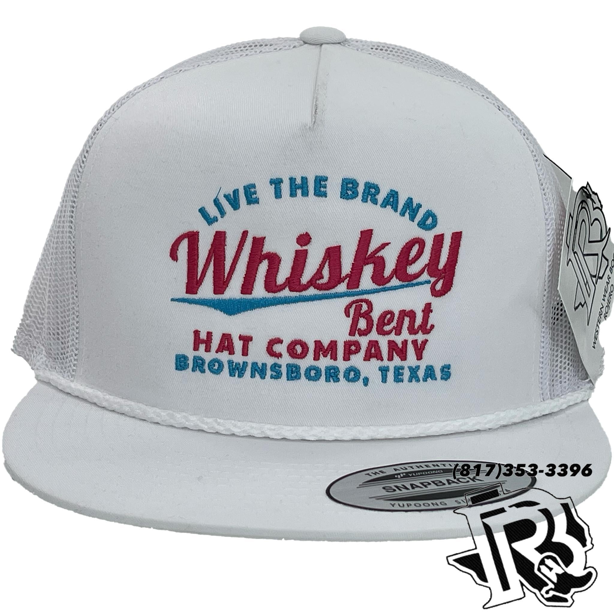 WHISKEY BENT HAT CO | OLD SCHOOL PINK WHITE/WHITE