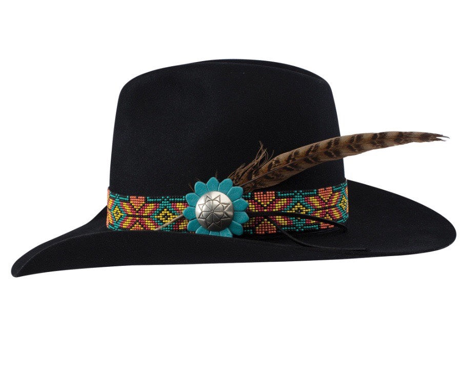 Charlie 1 Horse Women's Black Gold Digger Hat