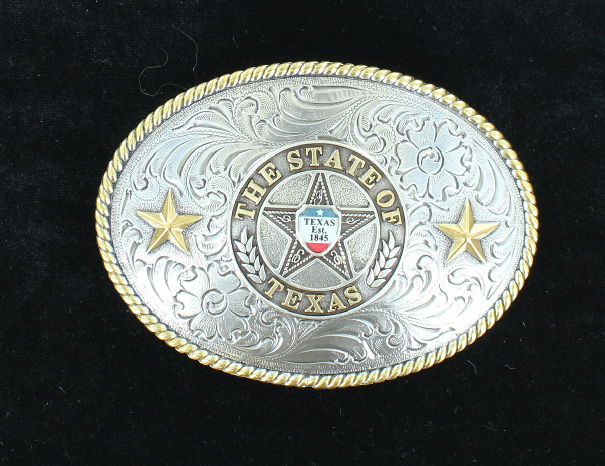 NOCONA MENS STATE OF TEXAS BUCKLE 37372
