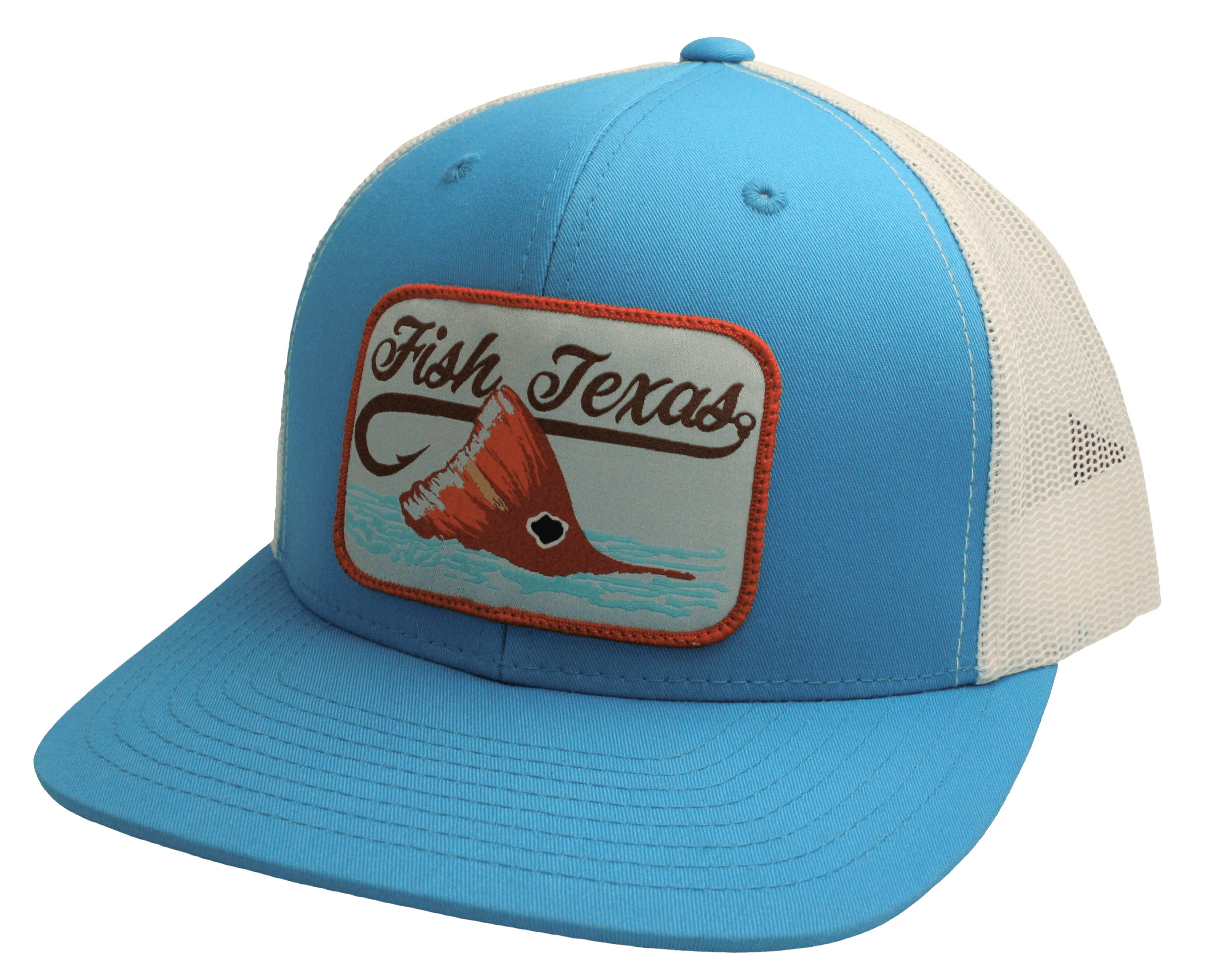 “Red Fish” – Cyan / White RDHC150