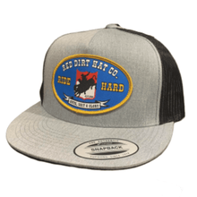 Load image into Gallery viewer, RED DIRT CAPS : “Bucking Buffalo” – Heather Grey / Black RDHC170