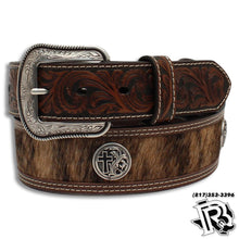 Load image into Gallery viewer, Calf Hair Cross Concho Brown Tapered 1 7/8-1 1/2 D100011302