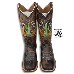 “ Brittany “ | WOMEN WESTERN SQUARE TOE BOOTS