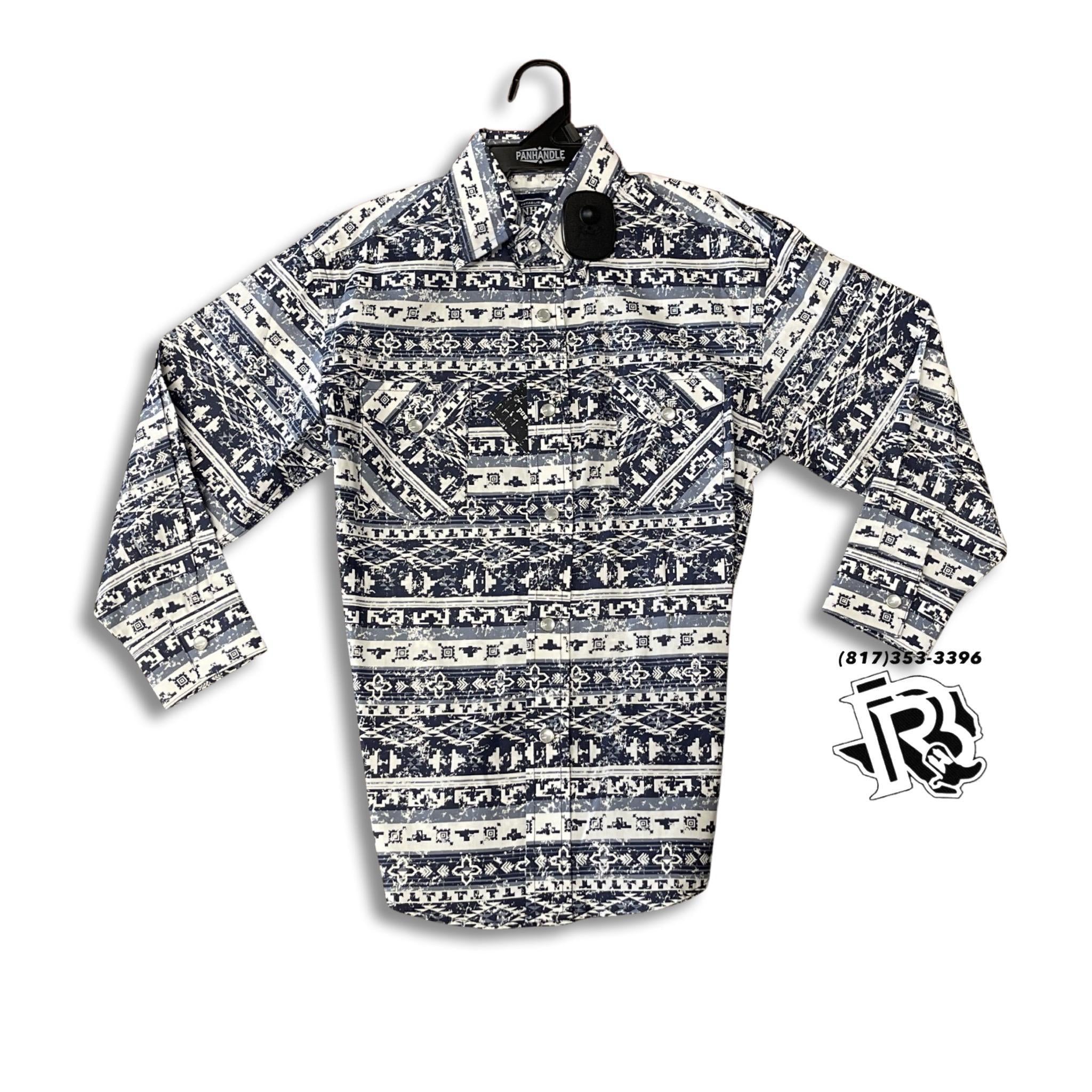 “ Max “ | KIDS YOUTH WESTERN SHIRT BLUE  LONG SLEEVE RSBSOSRYTC