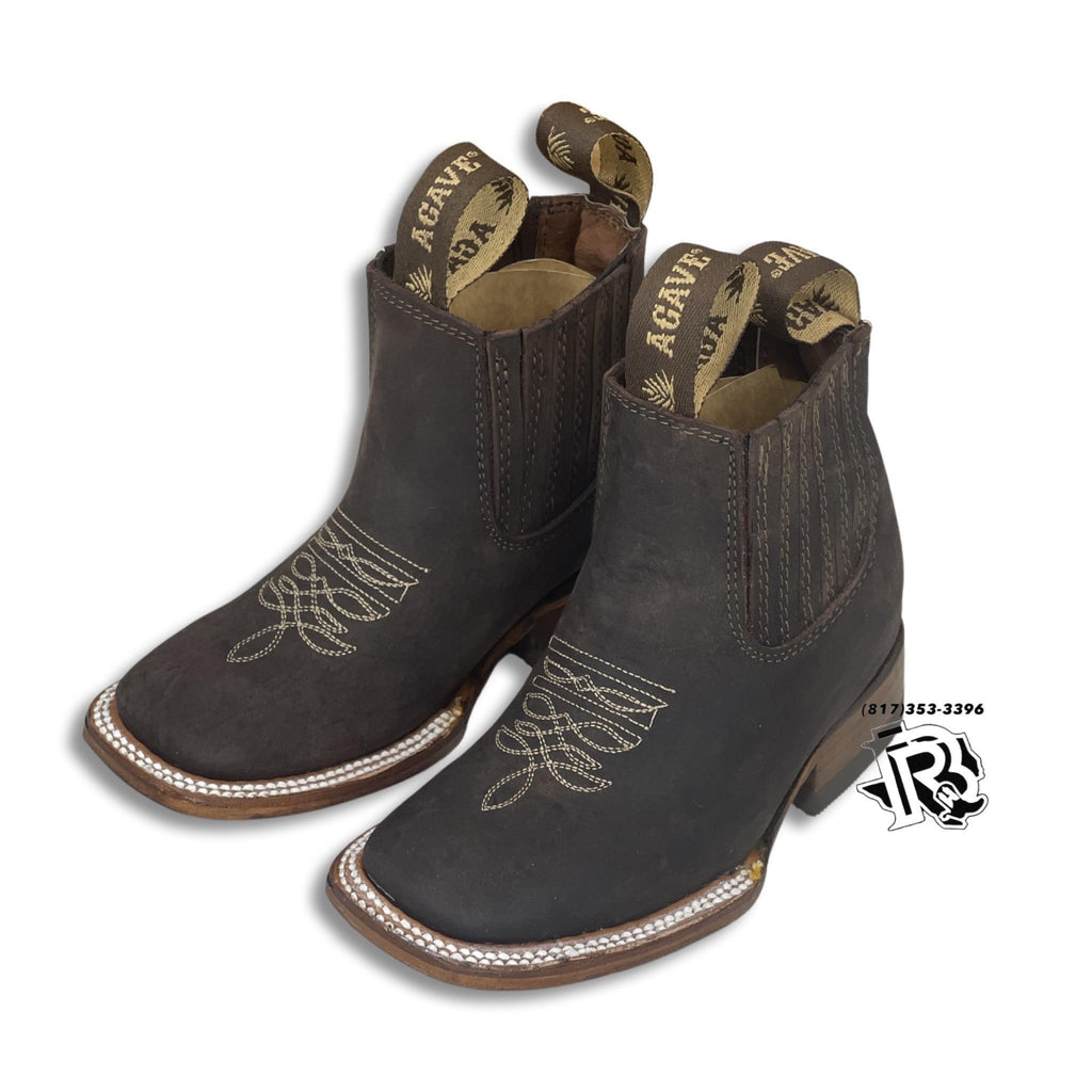 BOTIN DE NINO CHOCOLATE | KIDS WESTERN BOOTS SQUARE TOE1