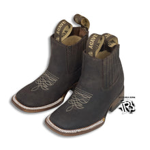 Load image into Gallery viewer, BOTIN DE NINO CHOCOLATE | KIDS WESTERN BOOTS SQUARE TOE1