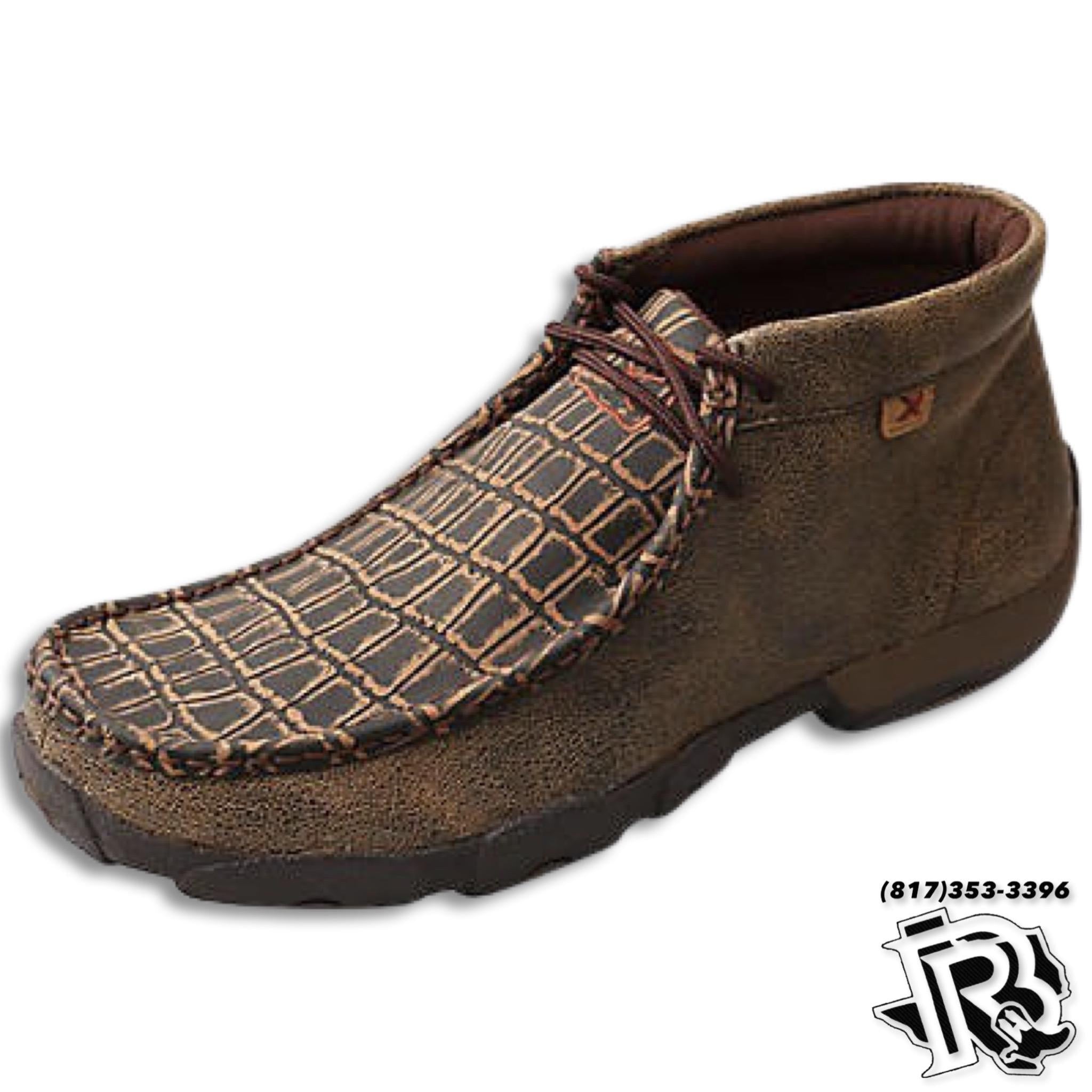 TWISTED X | Alloy Toe Driving Moc CAIMAN MDMAL02