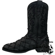 Load image into Gallery viewer, BIG BASS (FISH BOOTS) | MATTE BLACKED EDITION MEN SQUARE TOE