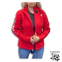 Load image into Gallery viewer, “ Violet “ | WOMEN ARIAT JACKET RED SOFT SHELL JACKET 10033526
