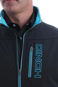 CINCH | Mens Concealed Carry Bonded Jacket - Black/Light Blue