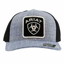 Load image into Gallery viewer, ARIAT DENIM/BLACK MESH SNAPBACK - A300015027