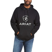 Load image into Gallery viewer, MEN&#39;S ARIAT ROUGHGRAIN LOGO BLACK (10033134)
