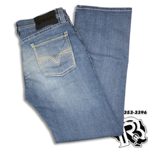 REGULAR STRAIGHT | ROCK ROLL WESTERN JEANS LIGHT WASH M1P8284